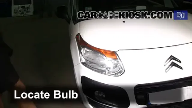 2011 Citroen C3 Picasso e-HDI Airdream 1.6L 4 Cyl. Turbo Diesel Éclairage Feux de croisement (remplacer l'ampoule)